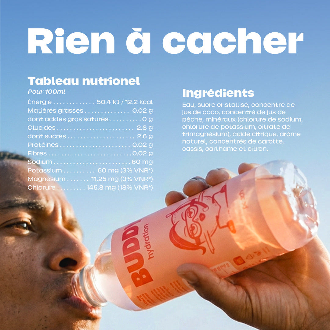 Buddy Hydratation Citron Citron Vert, format prêt à boire