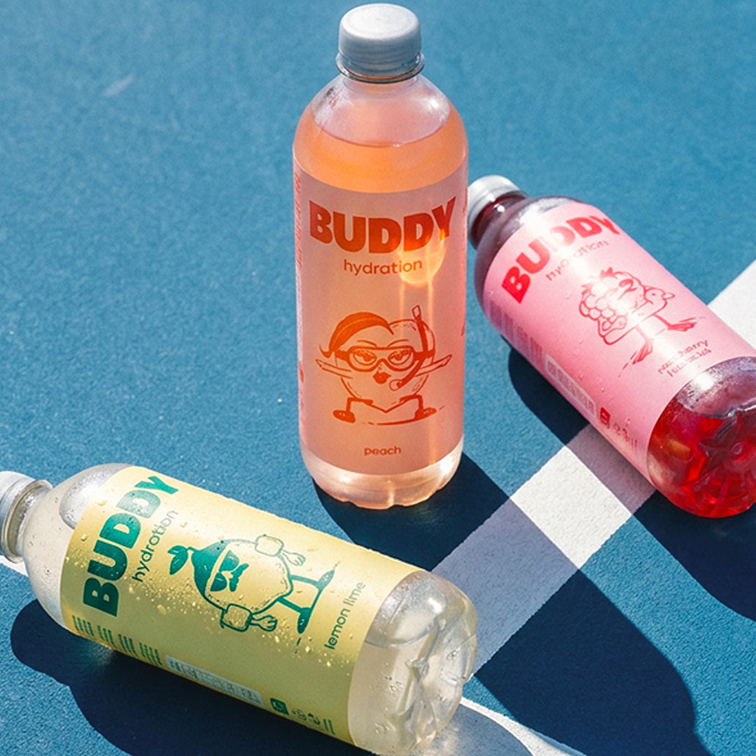 Buddy Hydratation Pêche, boisson hydratante belge naturelle